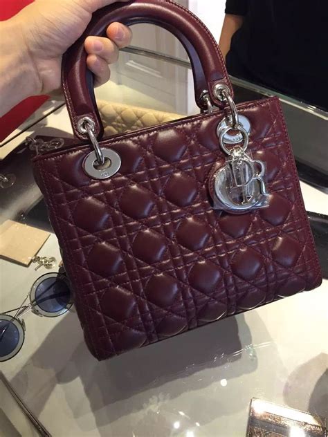 dior promenade burgundy|burgundy lambskin Dior bag.